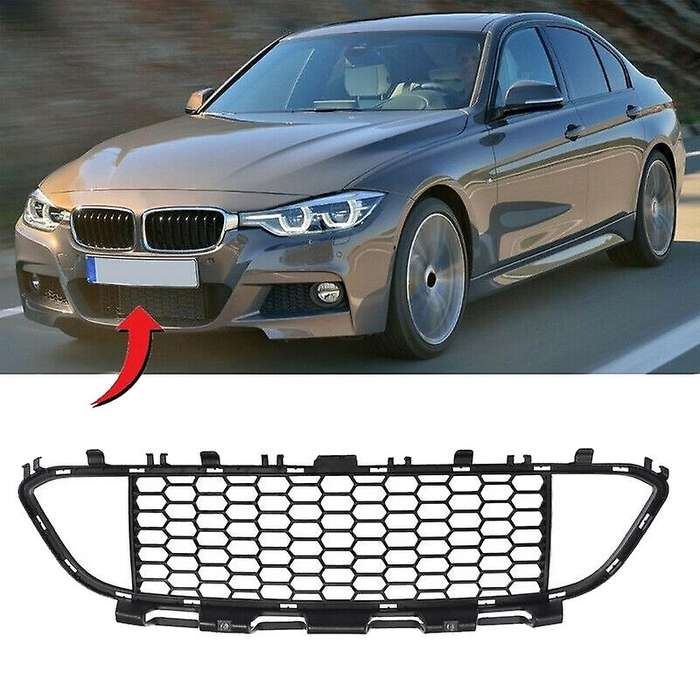 51118068124 Car Front Bumper Lower Center Grille for-BMW 3 Series F30 F31 LCI M-Sport 2011+