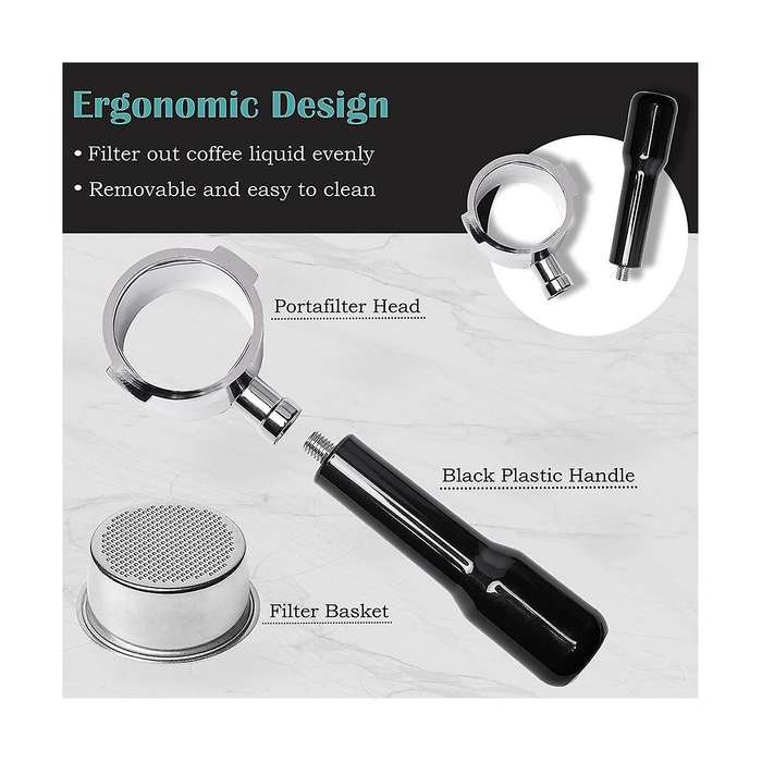 51mm Bottomless Portafilter 2 Ears for Ecp3420/ec155/bco430/ec260, Espresso Portafilter