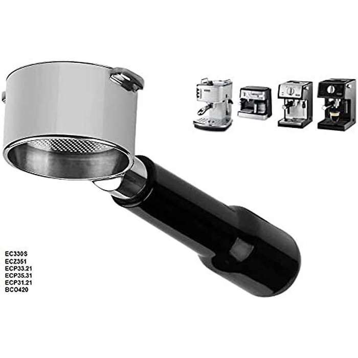 51mm Portafilter for Ecp3420 Ec155 Bco430 Ec260, 51mm Bottomless Portafilter 2 Ears