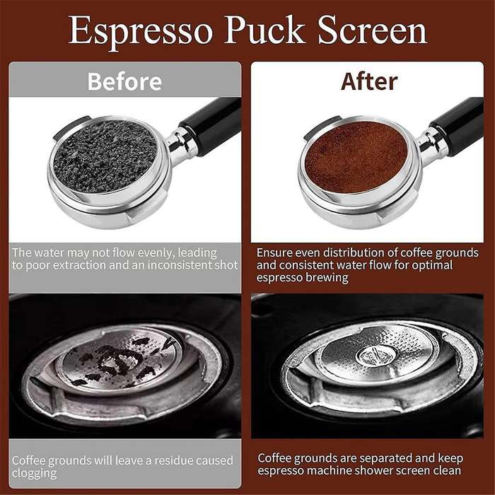 51mm Espresso Wdt Tool, Dosing Funnel and Screen Set, Espresso Accessories Kit Barista Set, Coffee N