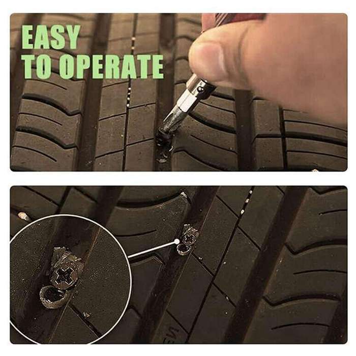 51PCS Vacuum Tire Repair Quick Nail Repair Tool, Free and Non-Destructive Self-Service Tire Repair N