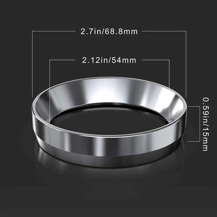 54Mm Espresso Dosing Funnel, Stainless Steel Coffee Dosing Ring Magnetic,Accessories for 54mm Portaf