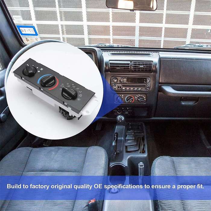 55037473AB HVAC A/C Heater Control Panel Switch for TJ 1999-2004 Blower Motor Switch
