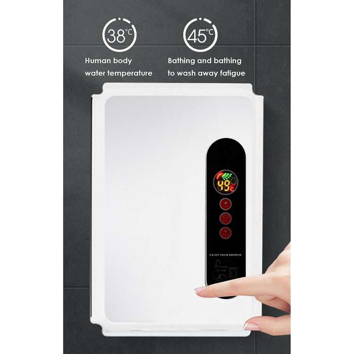 5500W 220V Mini Inverter Constant Electric Hot Water Heater Kitchen Bathroom Shower Hot Water Fast H