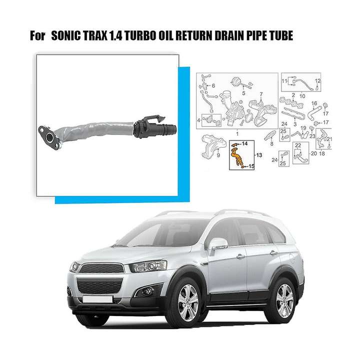 55587854 New Turbo Oil Return Pipe Engine Turbocharger Hose Line for 1.4L 2011-2019 Sonic 2012-2020
