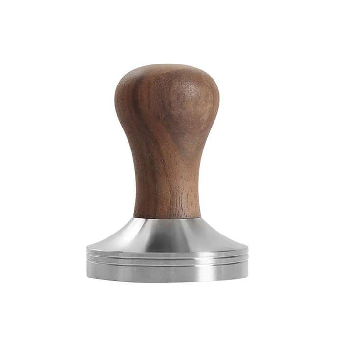 58mm Coffee Tamper 304 Stainless Steel Wooden Handle Flat Pressure Press Hammer Barista Tools Coffe