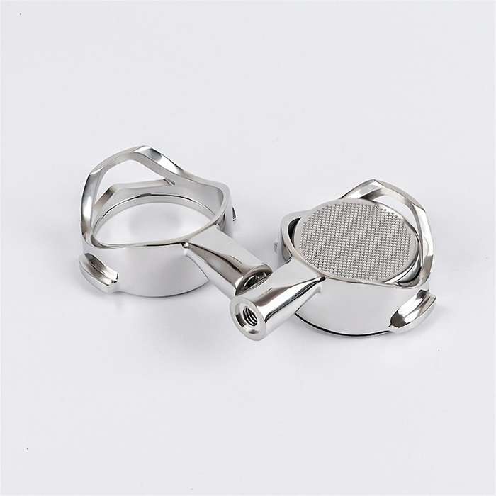58mm Hollow Design Coffee Handle for E61 Brewing Head Coffee Machine Stainless Steel Bottomless Extr