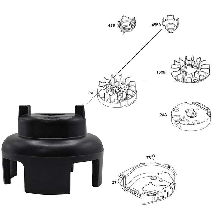 593960 Flywheel Cup Engine for & Stratton 08P502-0002-H1 08P502-0003-H1 Lawn Mower Replace Parts