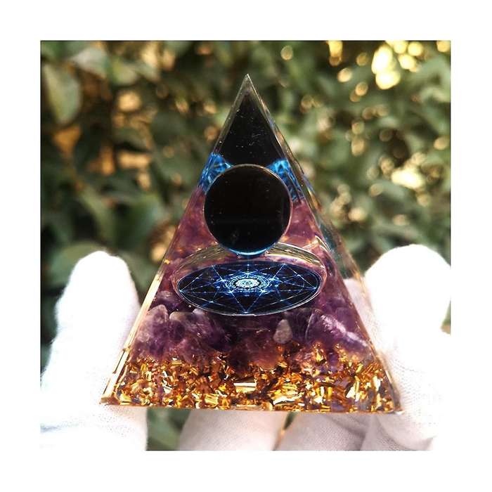 5cm Crystal Gravel Pyramid Crafts Ball Starlight Tai Pyramid Home Desktop Decoration Handicrafts