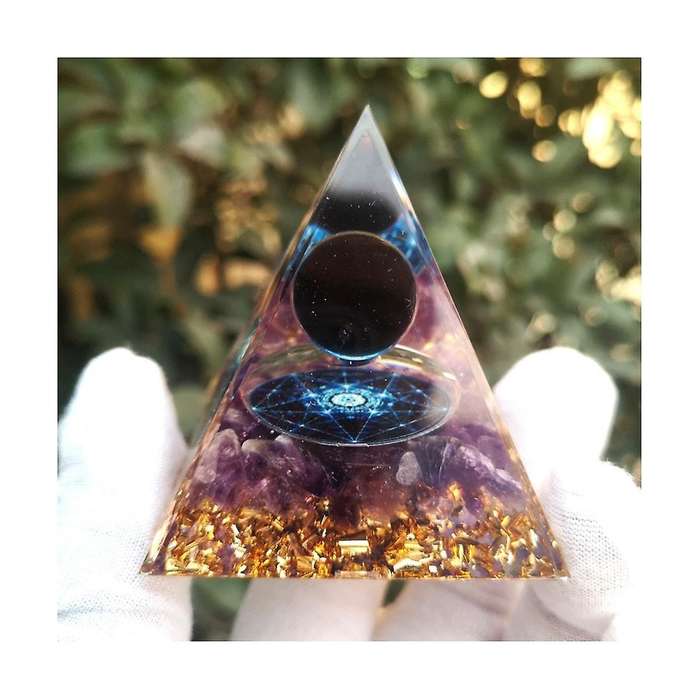 5cm Crystal Gravel Pyramid Crafts Ball Starlight Tai Pyramid Home Desktop Decoration Handicrafts