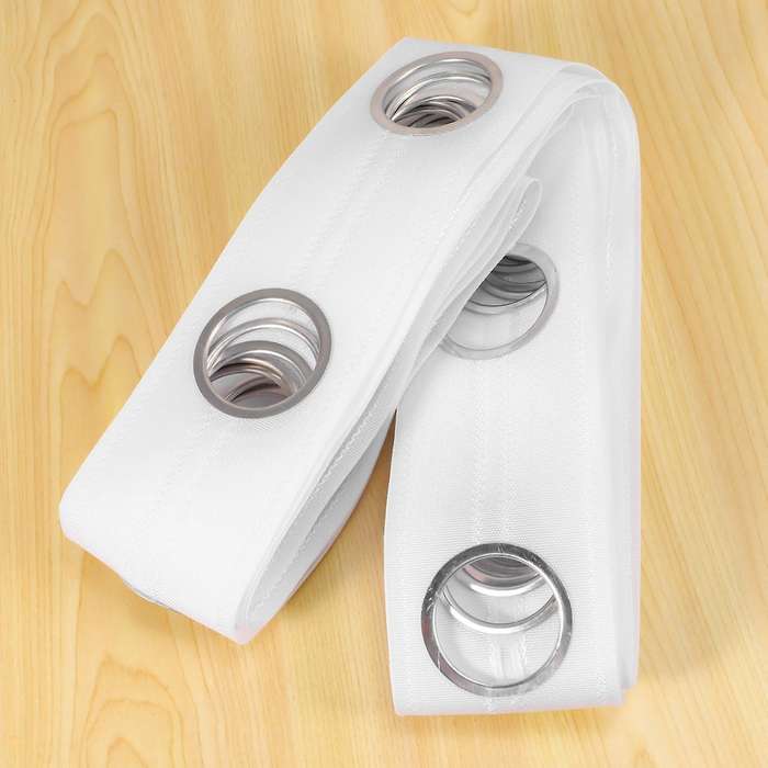 5m Curtain Tape 40 Rings Accessories Sewing Silver Curtains Blinds New