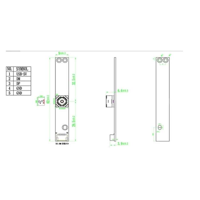 5MP 2K HD Autofocus Wide Angle Camera Module CMOS OV5693 120 Degree OTG USB Plug and Play for Window
