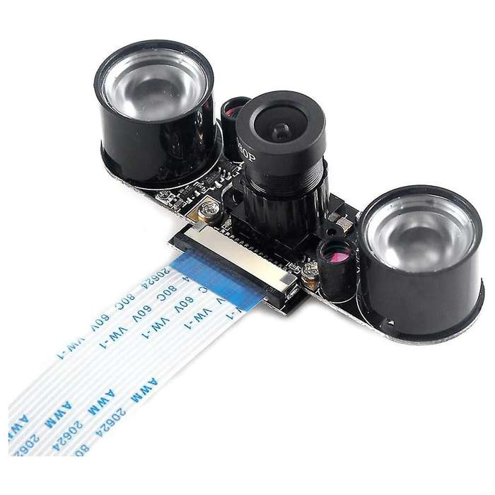 5mp Camera Module for Raspberry Pi 4b/3b+/3b/2b Infrared Night Vision 1080p Camera with Holder Case