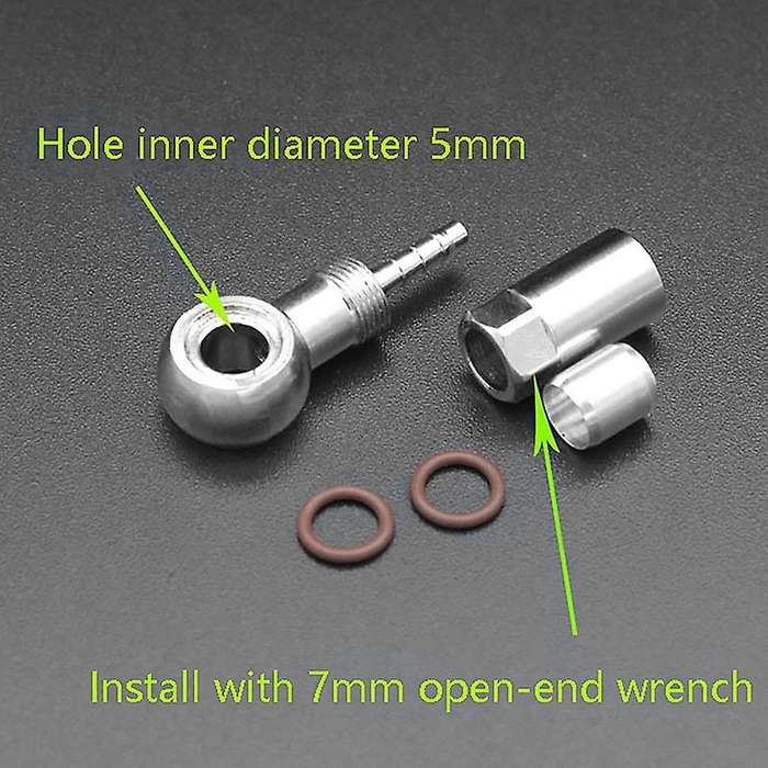 5mm Hydraulic Hose Insert Connector Oil Needle Olive Sleeve Tubing Brake