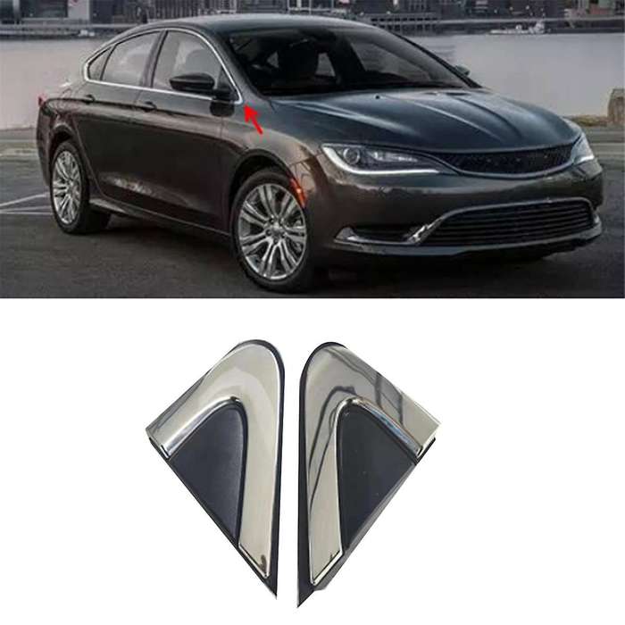5NJ501XFAB Car Right Front Pillar Triangle Plate for 200 2015-2017 Door View Mirror Corner Trim Cov