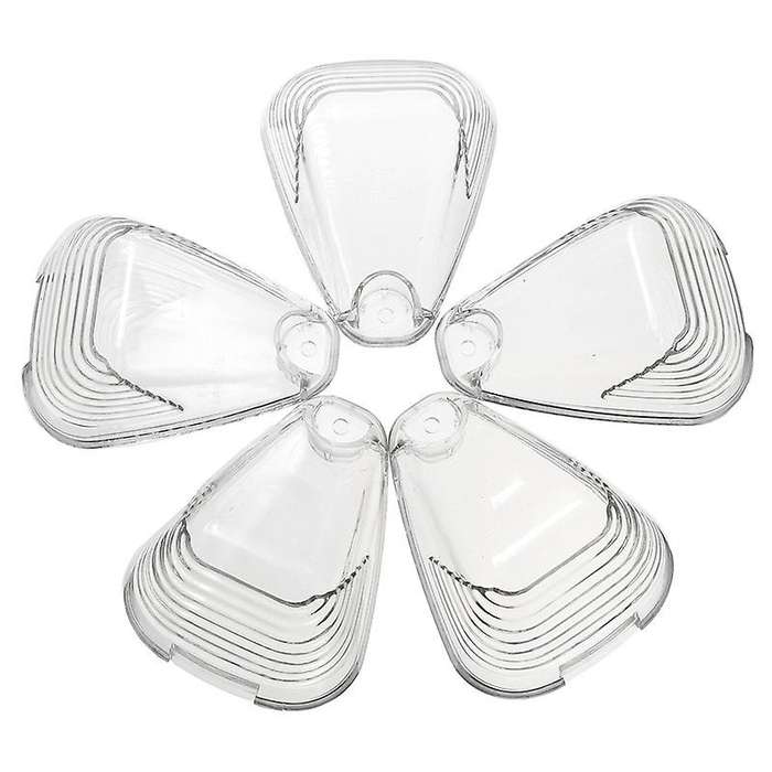 5Pc Roof Running Light Cab Marker Lights Clear Cover Top Lens for 350 450 Clear