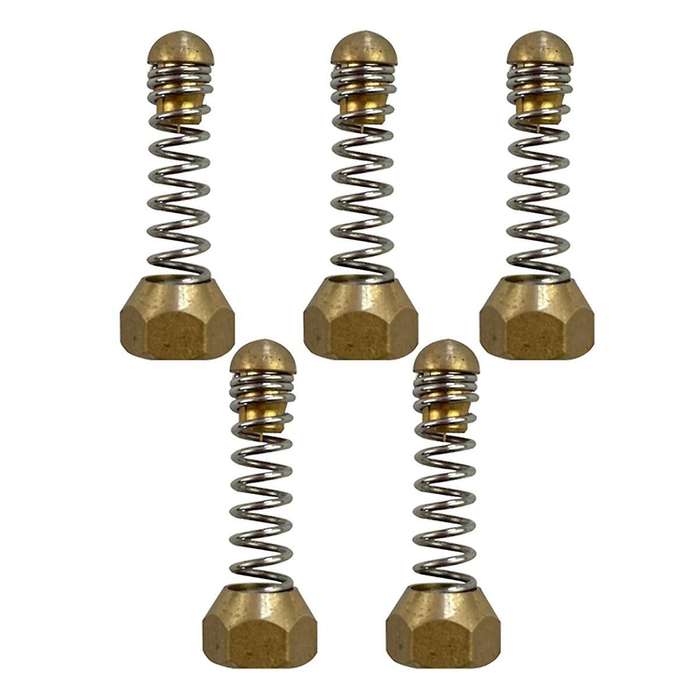 5Pcs 1/8 Internal Thread Pressure Washer Pipe Nozzles,Sewer Drain Pipe Spring Ejectors,Cleaning Vibr