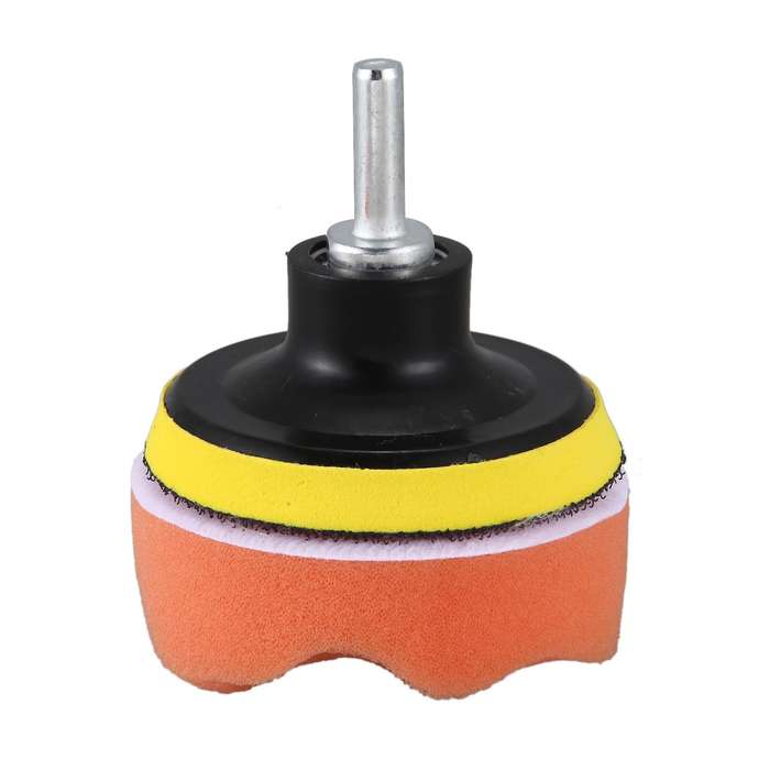 5Pcs 3 Inch Flat Wave Polished Sponge Wool Wheel Car Beauty Waxing Sponge Ball Kit