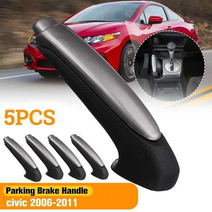 5PCS Black Emergency Car Interior Parking Hand Brake Handle Lever Grip Cover for 2006-2011 47115--A8