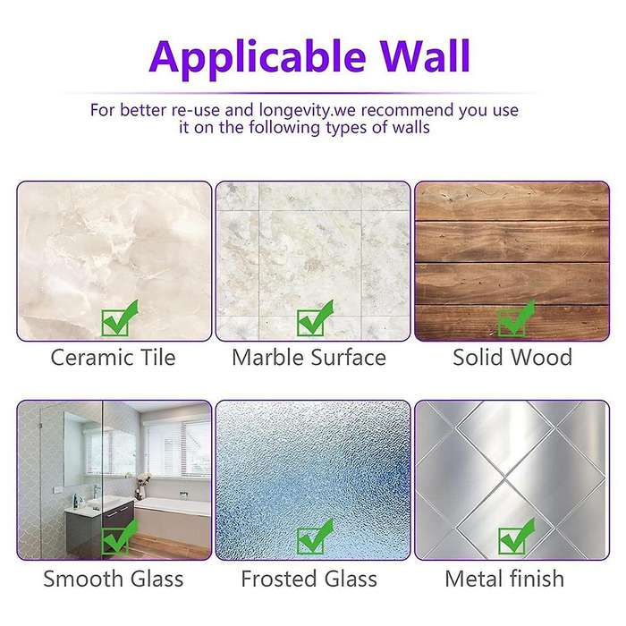 5pcs Broom and Mop Holder, Stainless Steel Broom Storage Holder, Self Adhesive Anti- Broom Holder Wa