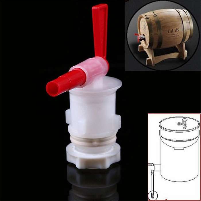 5PCS Bottling Plastic Faucet Beer Brewing Barrel Replacement Faucet Fermenter Beer Barrel Filling Fa