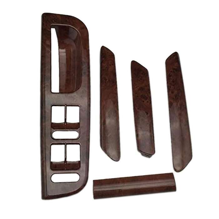 5Pcs Car Door Handle Base Handle Cover Mahogany Lifter Switch Frame for B5 3B1 867 F 171