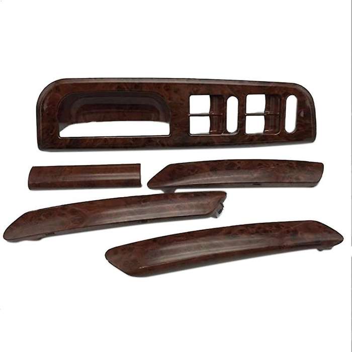 5Pcs Car Door Handle Base Handle Cover Mahogany Lifter Switch Frame for B5 3B1 867 F 171