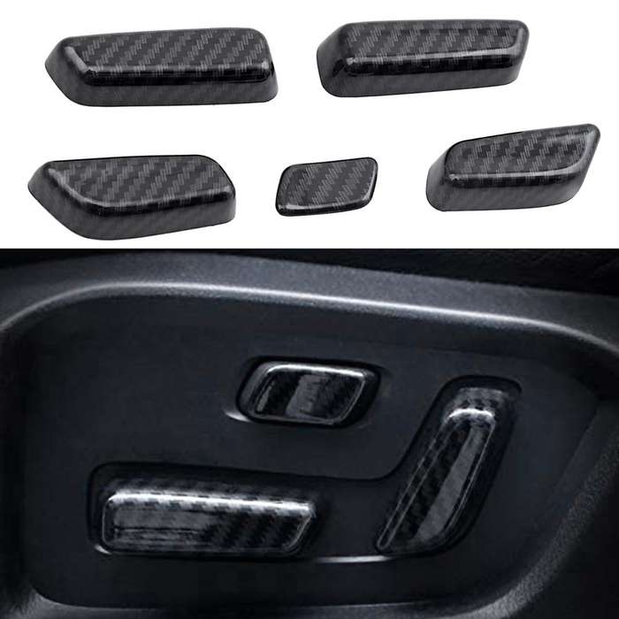 5PCS Car Seat Switch Cover Adjustment Interior Switch Knob Button Cover Trims for -5 CX5 2017-2020