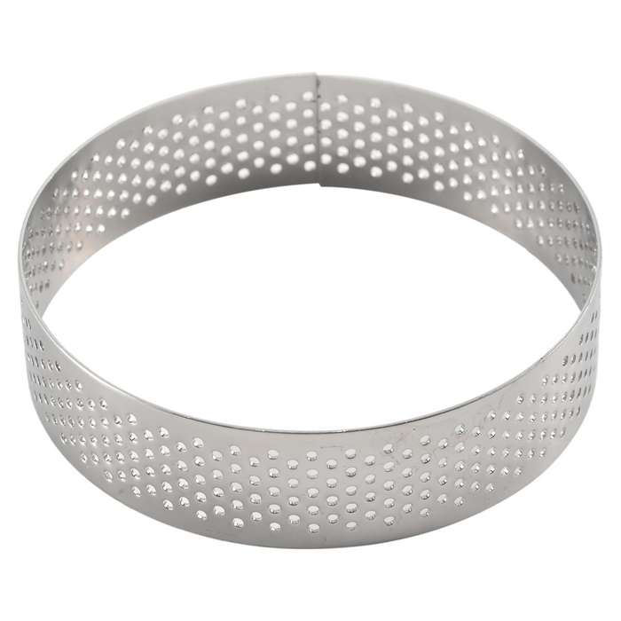 5Pcs Circular Porous Tart Ring Bottom Pie Cake Mould Baking Tools,8cm