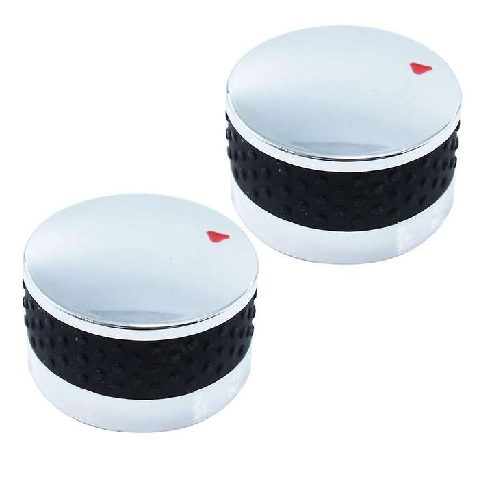 5PCS Control Knobs Replacement for Propane Natural Gas Range/OvenStove, Replacement in Mirror Round