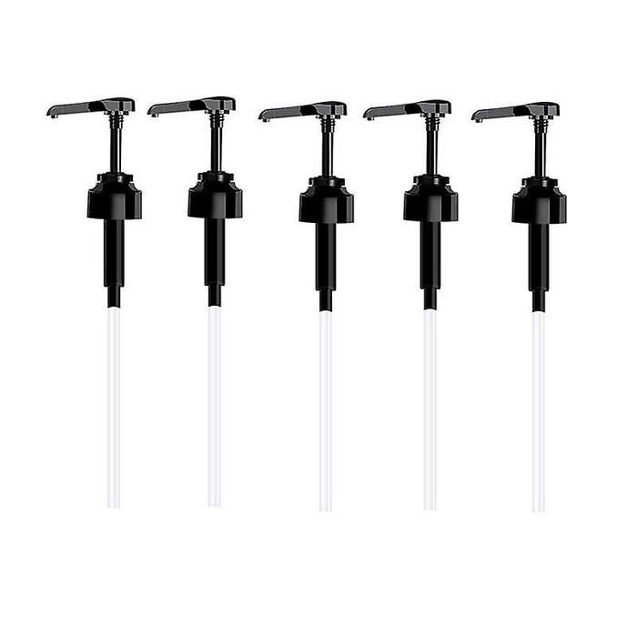 5pcs Coffee Liquid Dispenser Syrup Pump for Syrup Juice Bottle Black