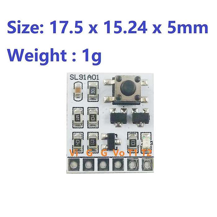5Pcs DC 2-18V 2A Bistable Self-Locking Switch Module Button Trigger Key for LED Controller Relay Tou
