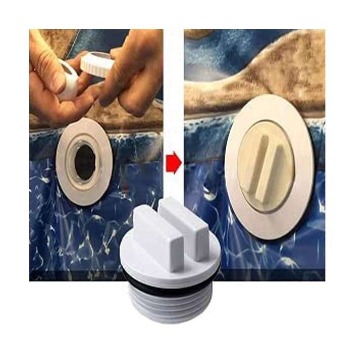5pcs Filter Drain Plug Hanger Threaded Pool Spa Return Pipe Winter Plug Hanger O Cycle for Pools An