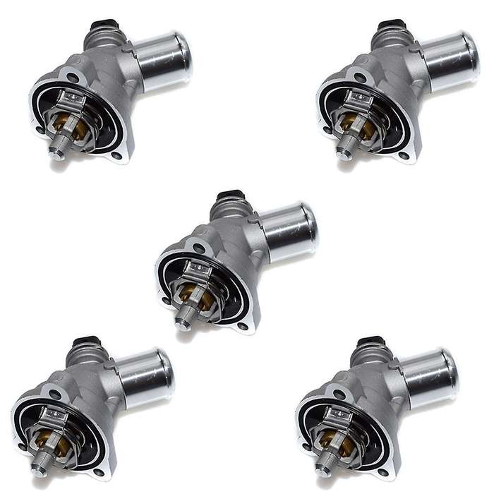 5pcs Engine Coolant Thermostat Assembly 25199831 96988257 25192923 for Spark L4 1.2l 2013 2014 2015
