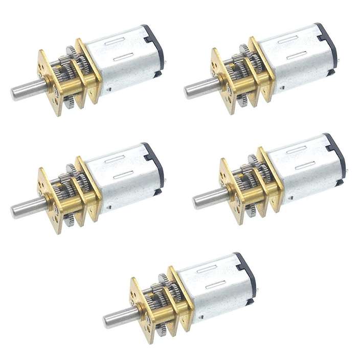 5PCS GA12-N20 MiNI Metal Gear Motor DC 3V Gear Wheel Gear Motors 15RPM