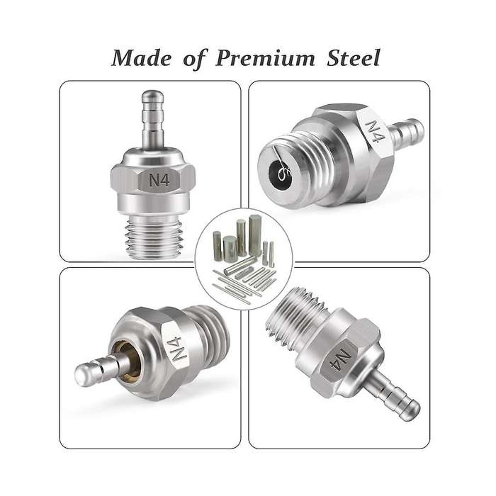 5Pcs Hot Glow Plug N4 Spark Nitro Engine Parts Replace OS for Redcat 1/8 1/10 RC Car Truck