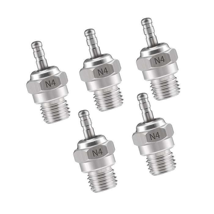 5Pcs Hot Glow Plug N4 Spark Nitro Engine Parts Replace OS for Redcat 1/8 1/10 RC Car Truck