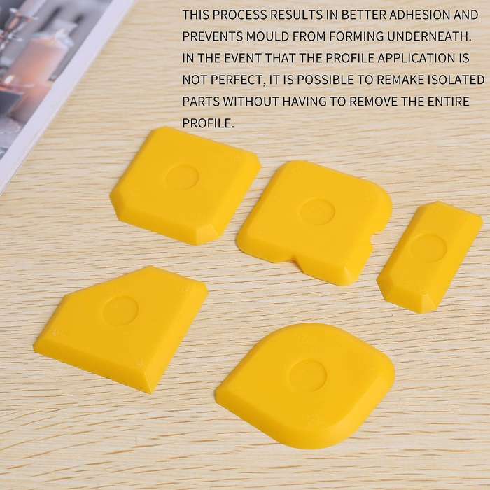 5Pcs Scraper Tool Kit Remover Silicone Joint Filler Smoothing Spatula