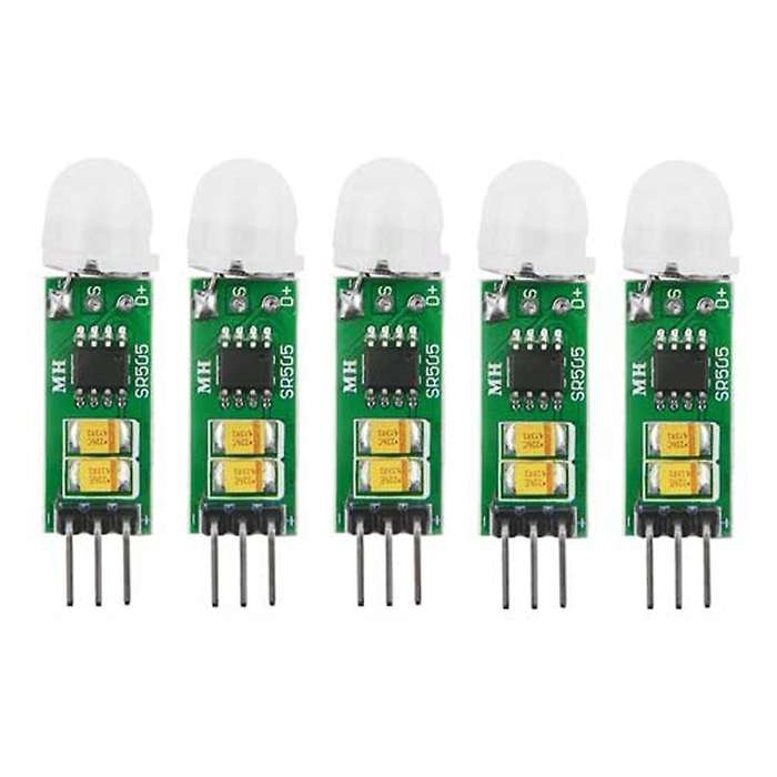 5Pcs -SR505 Micro-Body Sensing Module PIR Motion Detector Switch Module High Efficiency Digital Meas