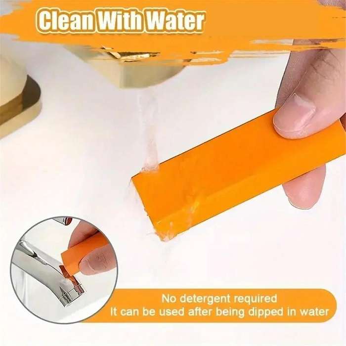 5PCS Stainless Steel Decontamination Eraser,Stainless Steel Stain Remover Eraser,Rust Cleaning Erase