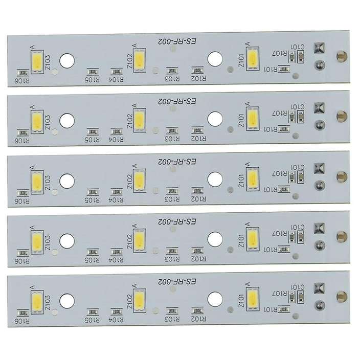 5Pcs WR55X26671 LED Light Compatible for Refrigerators LED Light Replace PS11767930 AP6035586 446853