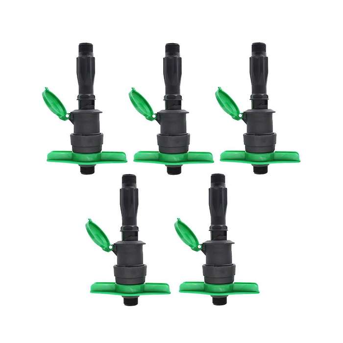 5pcs/lot 1 Inch Plastic Quick Water Intake Valve Garden Lawn Irrigation Dn25 Male Thread Rapid Water