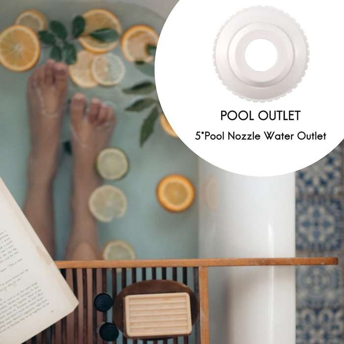 5pcs/set Swimming Pool Pool Nozzle Nozzle Spout Eyeball Fitting Spa Return Jet Fitting 1.5 Inch Wat