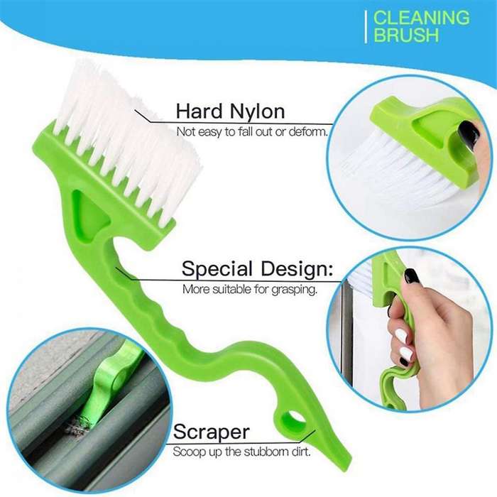 5-Piece Hand- Space Cleaning Tool Window Cleaning Brush Dust Disk Cleaning Brush, Cleaning Brush Too