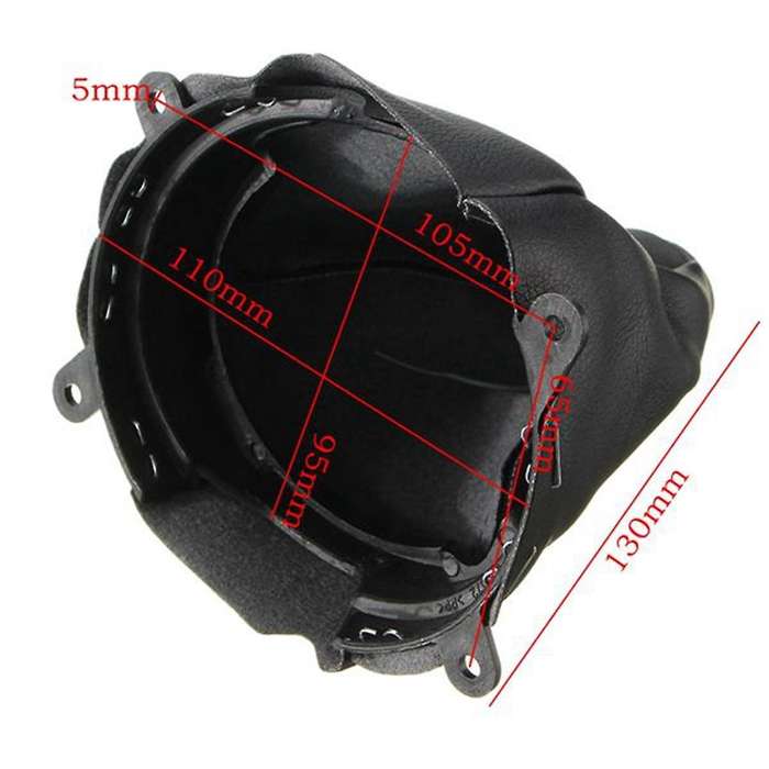 5-Speed Manual Shift Hand Ball + Manual Shift Cover Leather Shift Dust Cover for 2006-2011 54102--A