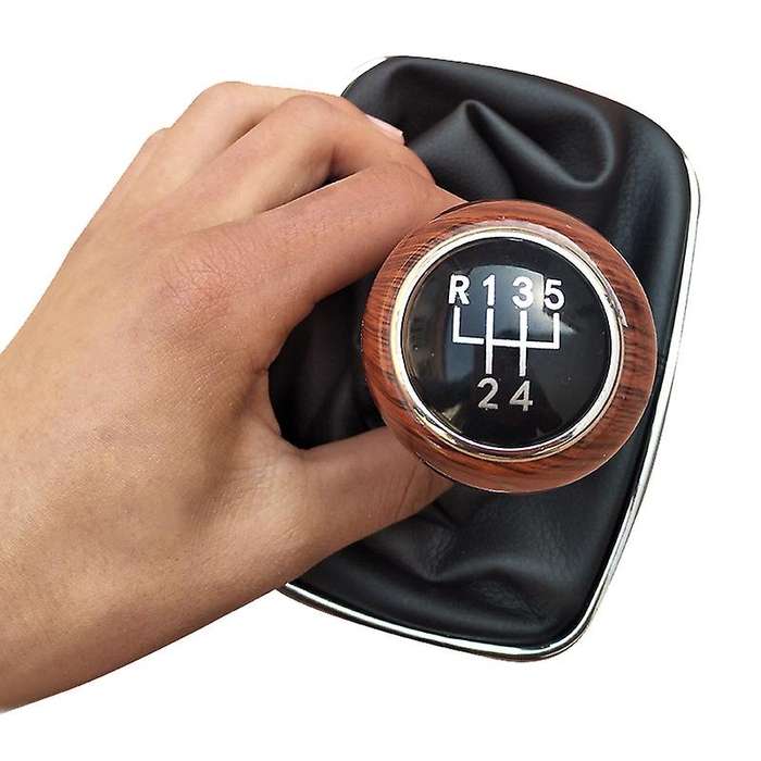 5-Speed Manual Leather Gear Shift Knob Shifter Lever Gaiter Boot for  Golf MK4