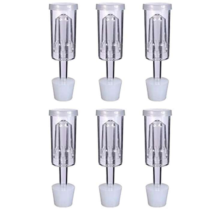 6 Fermentation Air Locks with 6 Stopper Wine Air Locks