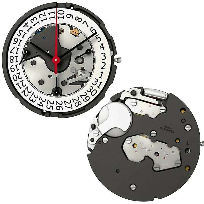 6 Hands Single Calendar Date At 4 O'Clock Quartz Replacement Movement for Z60 Watch Spare Parts wit
