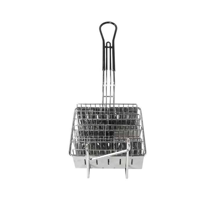 6 Grid Kitchen Fried Cooking French Fries Basket Tortilla Fry Basket for Deep Fat Fryer Basket Stai