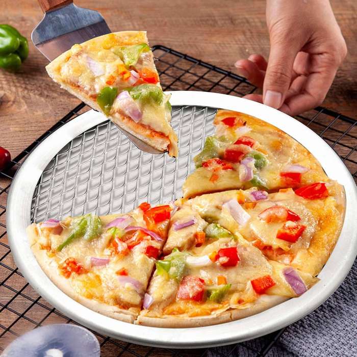 6 Inch Aluminum Pizza Screen Pizza with Holes Pizza ,baking Tray for Round Pizza Crisper Tray Pizza